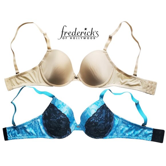 Frederick’s of Hollywood Push Up Bras (Lot of 2) Size 32DD - Picture 1 of 16